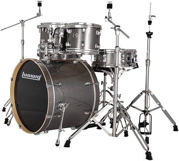 Ludwig LE522 Evolution Complete Drum Set, 5-Piece, Action Position Back