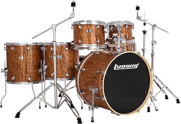 Ludwig LE622 Evolution Complete Drum Set, 6-Piece, Action Position Back