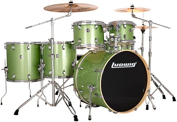 Ludwig LE622 Evolution Complete Drum Set, 6-Piece, Action Position Back