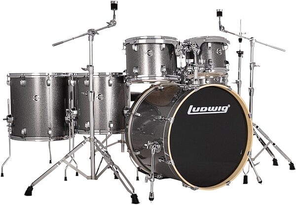 Ludwig LE622 Evolution Complete Drum Set, 6-Piece, Action Position Back
