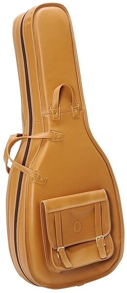 Levy's LM20 Leather Acoustic Guitar Gig Bag, Tan