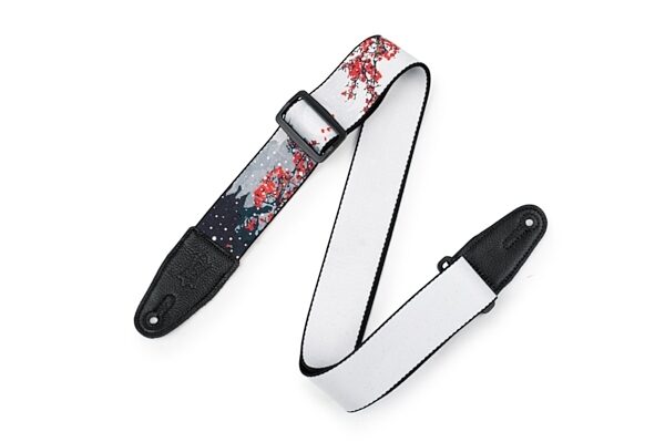 Levy's Polyester Guitar Strap, Cherry Blossom, view