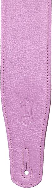 Levy's M26GFP Pastel Leather Guitar Strap, Pink, Action Position Back