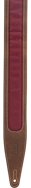 Levy's MG317BOI Voyager Pro Guitar Strap, Brown and Burgundy, Action Position Back