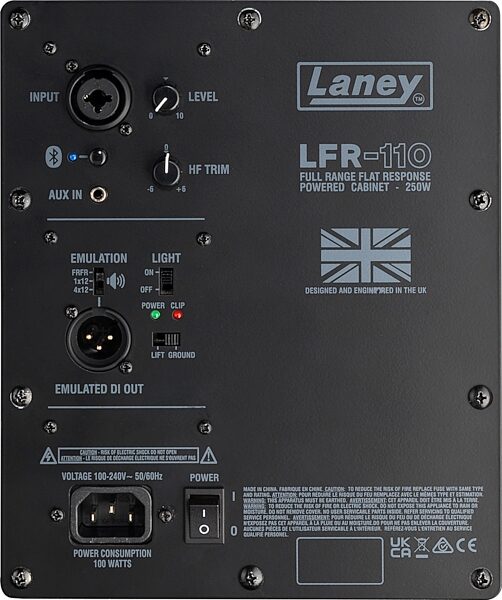 Laney LFR-110 Active Guitar Speaker Cabinet (250 Watts, 1x10"), New, Action Position Back