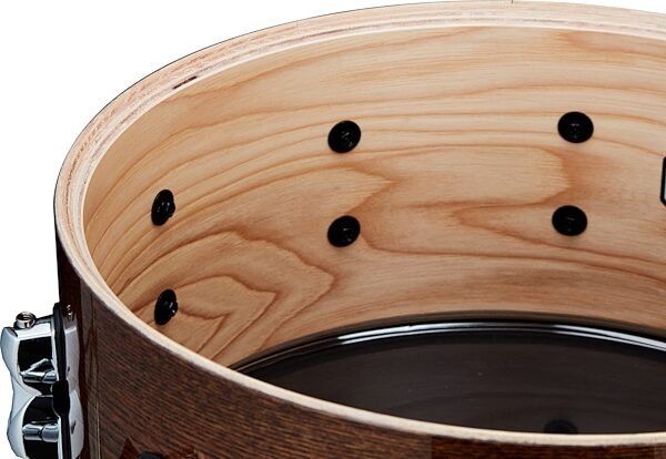 Tama SLP G-Hickory Snare Drum, Natural Elm, 6.5x14&quot;, Action Position Back