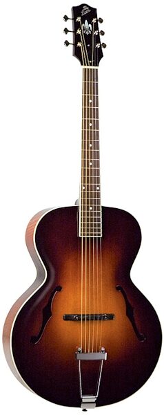 The Loar LH-600 Archtop Acoustic Guitar with Case, Vintage Sunburst