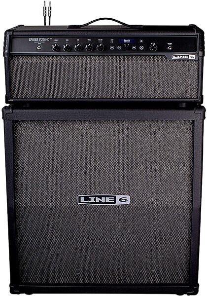 Line 6 Spider V 240HC MkII Guitar Amplifier Head (240 Watts), With Line 6 Spider V412 MKII Guitar Speaker Cabinet, ve