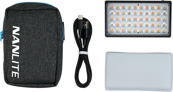 NanLite LitoLite 5C RGBWW Mini LED Light Panel, Action Position Front