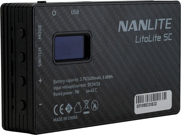 NanLite LitoLite 5C RGBWW Mini LED Light Panel, Action Position Front