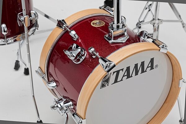 Tama LJK44S Club-JAM Flyer Drum Shell Kit, 4-Piece, Candy Apple Red, Action Position Back
