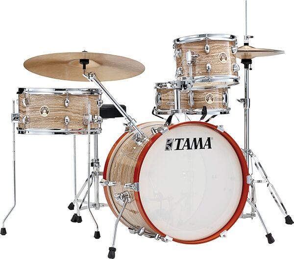Tama LJLK48S Club Jam Drum Shell Kit, 4-Piece, Cream Marble Wrap, Action Position Back