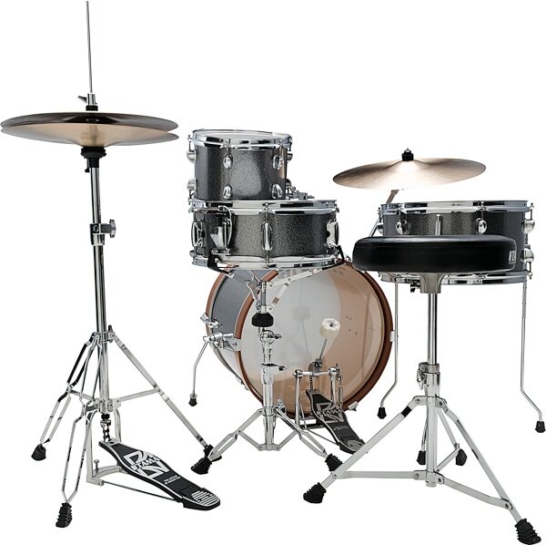 Tama Club Jam Drum Shell Kit, 4-Piece, Galaxy Silver, Detail Back