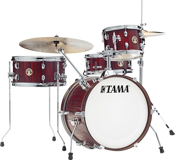 Tama LJL48S Club Jam Drum Shell Kit, 4-Piece, Satin Burgundy, Action Position Back