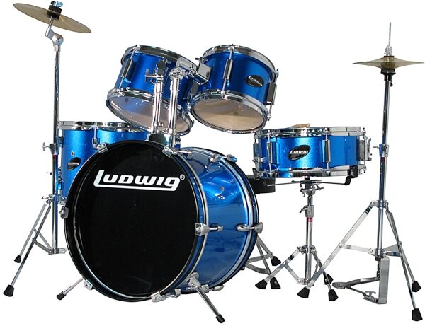 Ludwig LJR106 Junior Drum Kit, Blue