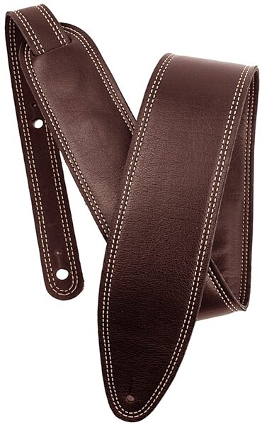 LM Straps EH35 3.5" 3-Ply Leather Guitar Strap, Brown