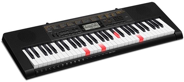 Casio LK265 61-Key Lighted Keyboard (with Power Supply), Angle