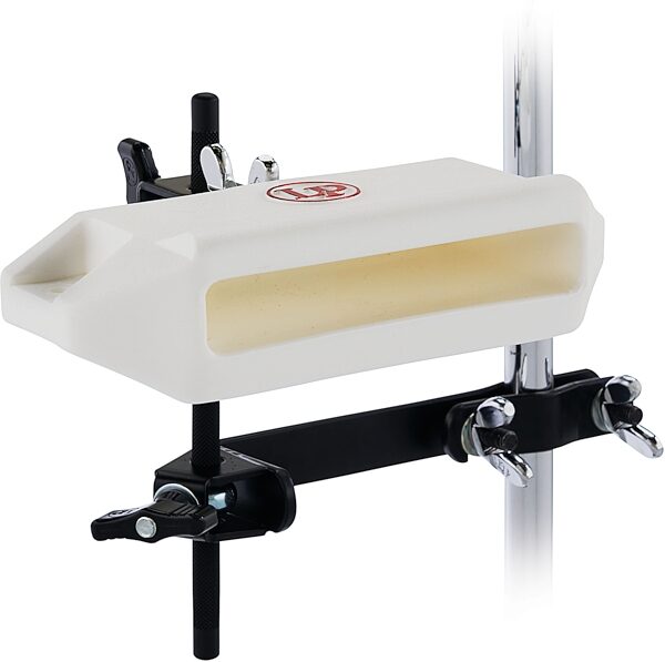 Latin Percussion 1208 Percussion Mounting Bracket, With White Jam Block, Action Position Back