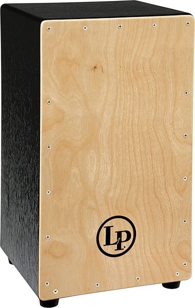 Latin Percussion LP1428NYN Black Box Wire Cajon, Natural Face, Action Position Back