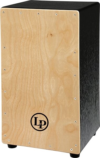 Latin Percussion LP1428NYN Black Box Wire Cajon, Natural Face, Action Position Back