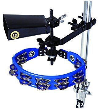 Latin Percussion LP160NY-K Tambourine and Cowbell with Mount Kit, New, Main