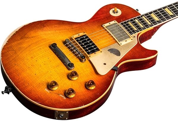 Gibson Slash 1958 Les Paul First Standard 8 3096 Aged Electric Guitar (with Case), Angle