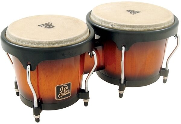 Latin Percussion LPA601 Aspire Wood Bongos, Vintage Sunburst