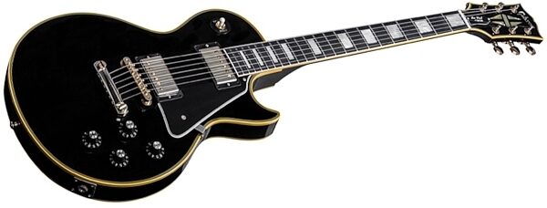 Gibson 1974 Les Paul Custom Reissue VOS Electric Guitar (with Case), Ebony Closeup