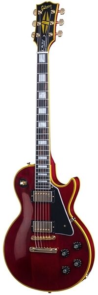 Gibson 1974 Les Paul Custom Reissue VOS Electric Guitar (with Case), Wine Red