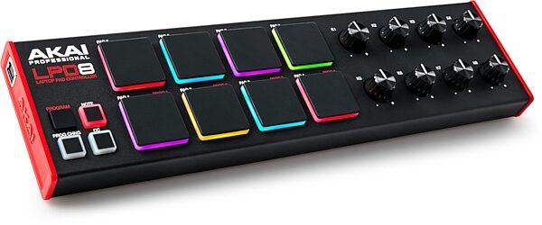 Akai LPD8 MK2 USB MIDI Laptop Pad Controller, New, Action Position Back