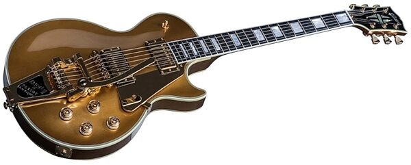 Gibson Limited Edition Les Paul Fort Knox Electric Guitar with Bigsby (and Case), Gold Pickguard Closeup