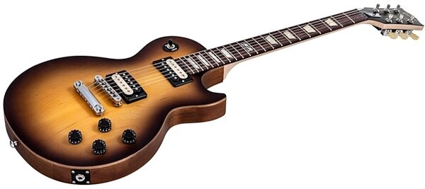 Gibson LPM J Series Min-ETune Electric Guitar (with Gig Bag), Vintage Sunburst - Angle