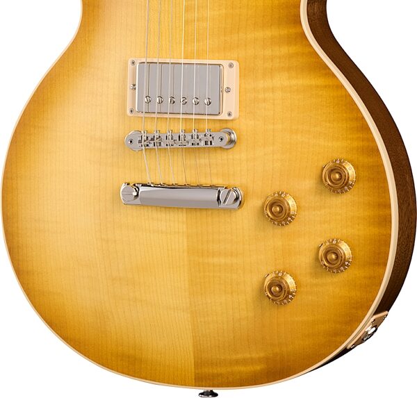 Gibson Les Paul Standard '50s Faded Electric Guitar (with Case), Vintage Honey Burst, Action Position Back