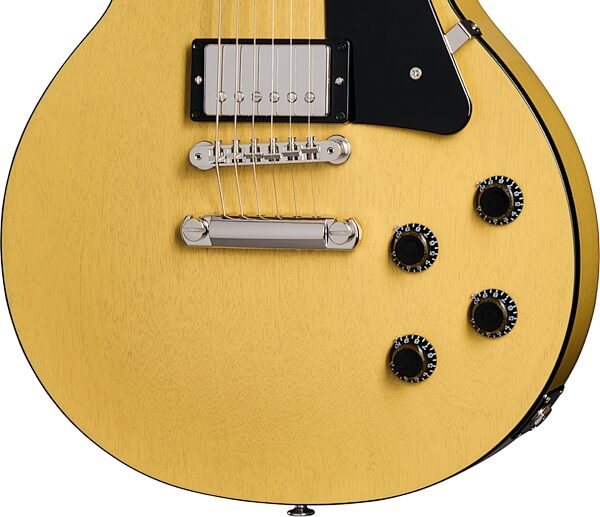 Gibson Les Paul Standard '50s Mahogany Top Electric Guitar (with Case), TV Yellow, Action Position Back