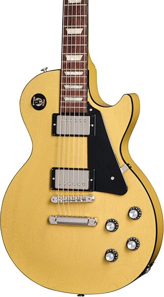 Gibson Les Paul Standard '60s Mahogany Top Electric Guitar (with Case), TV Yellow, Action Position Front