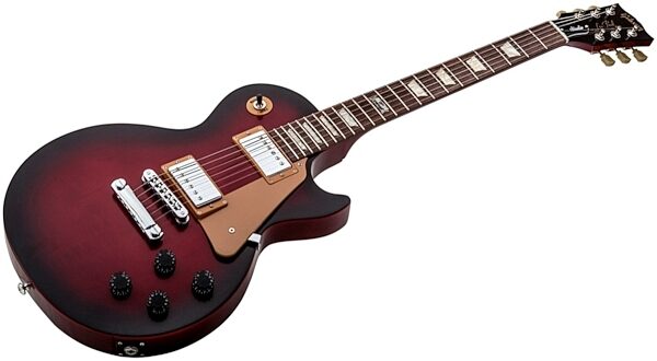 Gibson 2014 Les Paul Studio Electric Guitar (with Gig Bag), Brilliant Red Burst - Closeup