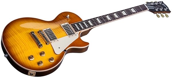 Gibson 2017 Les Paul Traditional T Electric Guitar (with Case), Honeyburst Closeup