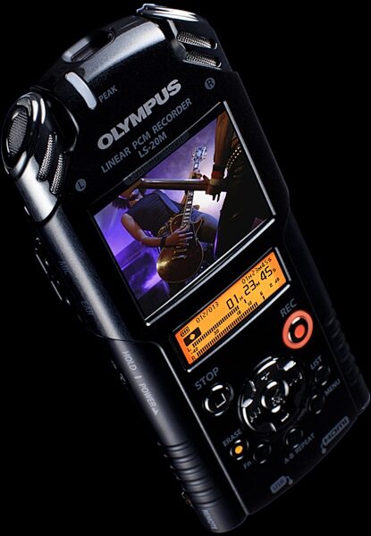 Olympus LS-20M Handheld HD Audio and Video Recorder, Angle 1