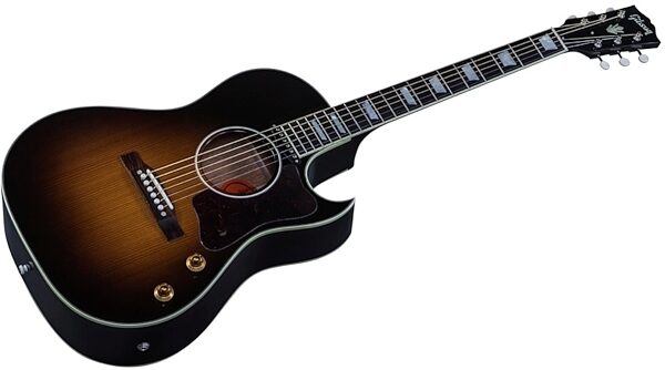 Gibson Limited Edition CF-100E Reissue VSB Thermally Aged Acoustic-Electric Guitar (with Case), Closeup