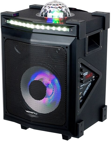 VocoPro LightShow Magic Bluetooth Karaoke PA System, Action Position Back