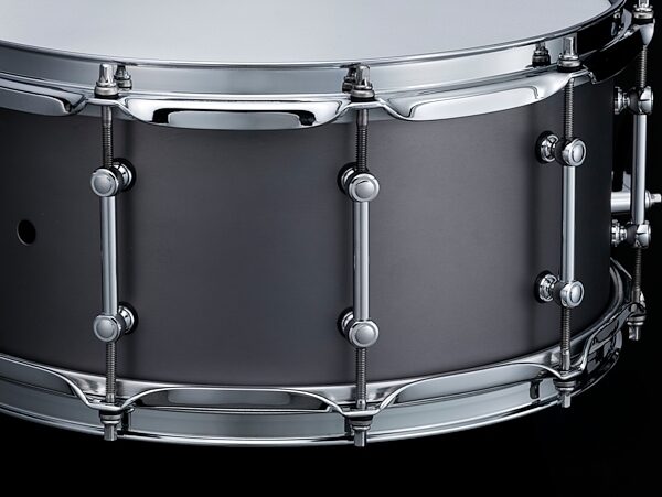 Tama SLP Sonic Stainless Steel Snare Drum, Action Position Back