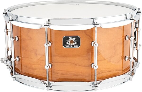 Ludwig Universal Wood Snare Drum, Cherry, 6.5x14&quot;, LU6514CH, Action Position Back