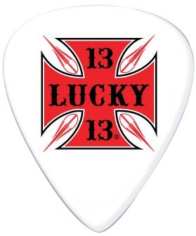 Dunlop Lucky 13 Picks (6-Pack), Iron Cross