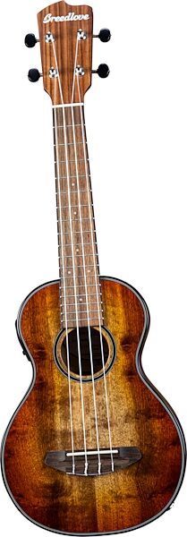 Breedlove ECO Luau Exotic S Concert Acoustic-Electric Ukulele, Action Position Back