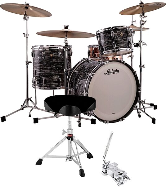 Ludwig Classic Maple FAB 3 Drum Shell Kit, 3-Piece, pack