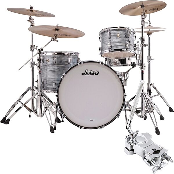Ludwig L84233AX Classic Maple FAB Drum Shell Kit, 3-Piece, pack