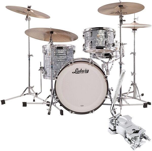 Ludwig L84233AX Classic Maple FAB Drum Shell Kit, 3-Piece, pack