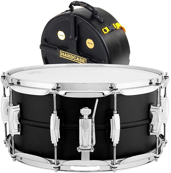 Ludwig Stealth Brass Snare Drum, pack