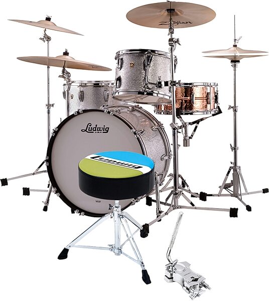 Ludwig Classic Maple FAB 3 Drum Shell Kit, 3-Piece, pack