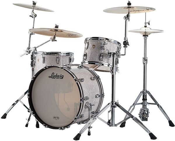 Ludwig Classic Maple FAB 3 Drum Shell Kit, 3-Piece, Action Position Back